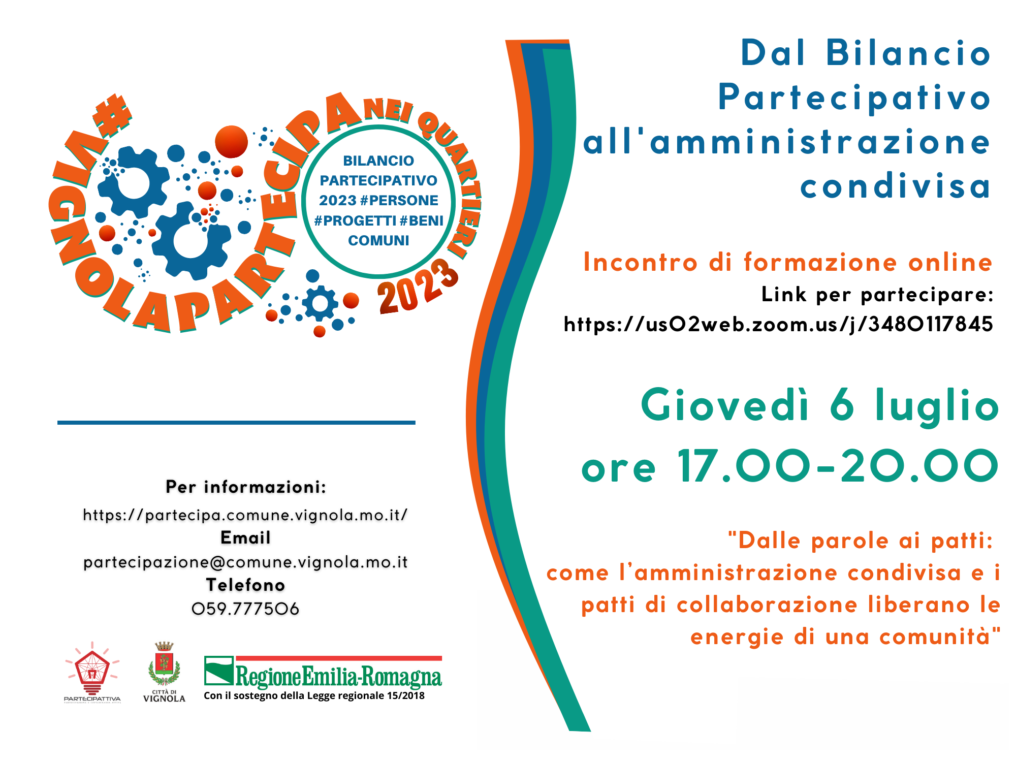 Dal Bilancio partecipativo all'amministrazione condivisa - 1° incontro formativo